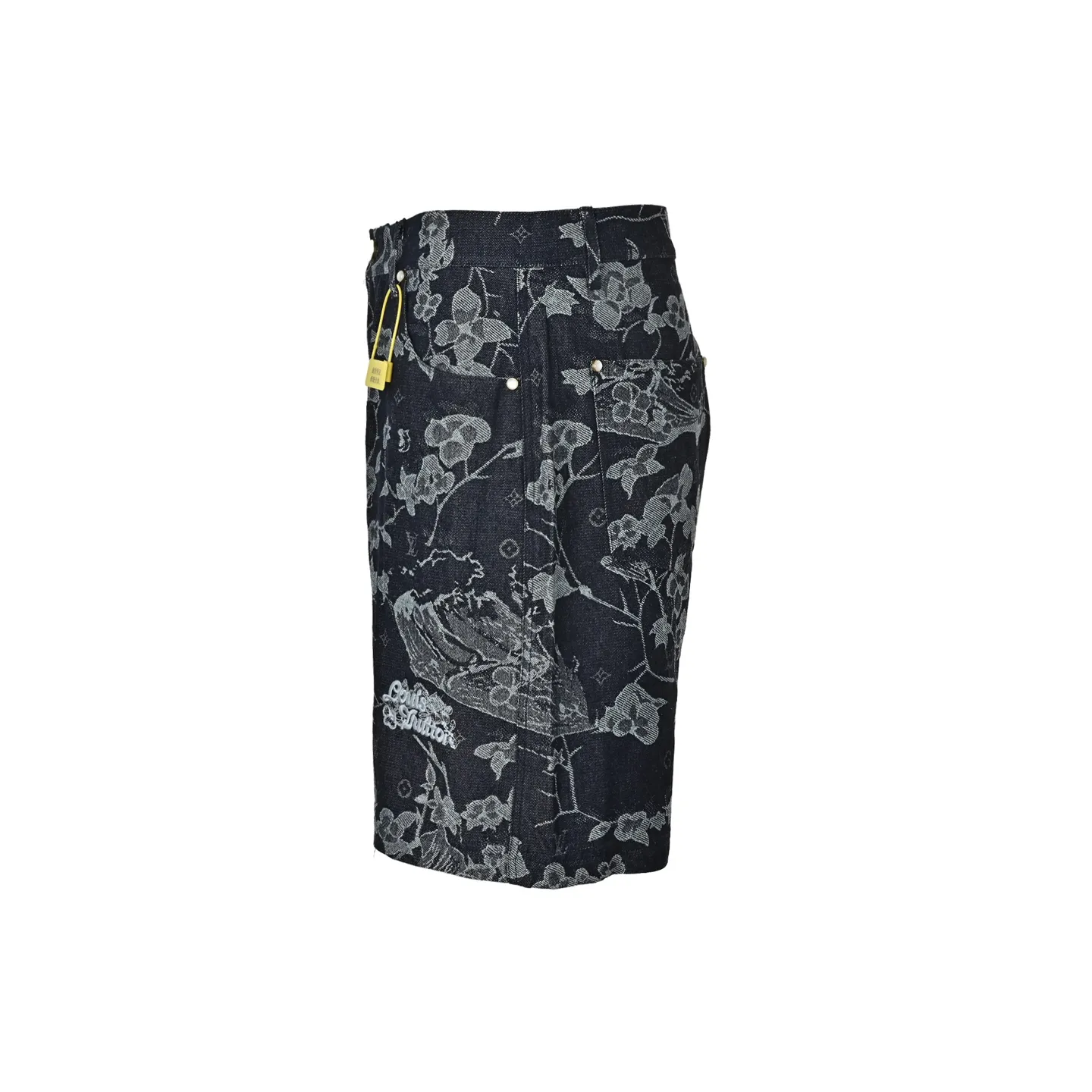 Louis Vuitton/Louis Vuitton floral denim suit shorts